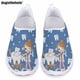 thumbnail image 1 of Doginthehole - Zapatos de enfermera informales de verano para mujer, bonitos zapatos planos transpirables con estampado de dientes de dibujos animados, zapatillas clásicas sin cordones, 1 of 5