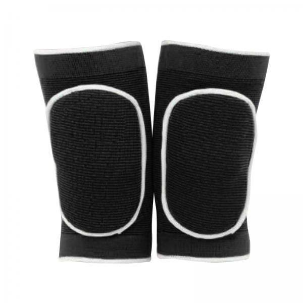 2x Rodilleras de esponja gruesa protectora rodilleras-rodilleras elásticas antideslizantes de baloncesto voleibol rodilleras soporte para jardinería - Cola rodilleras de esponja