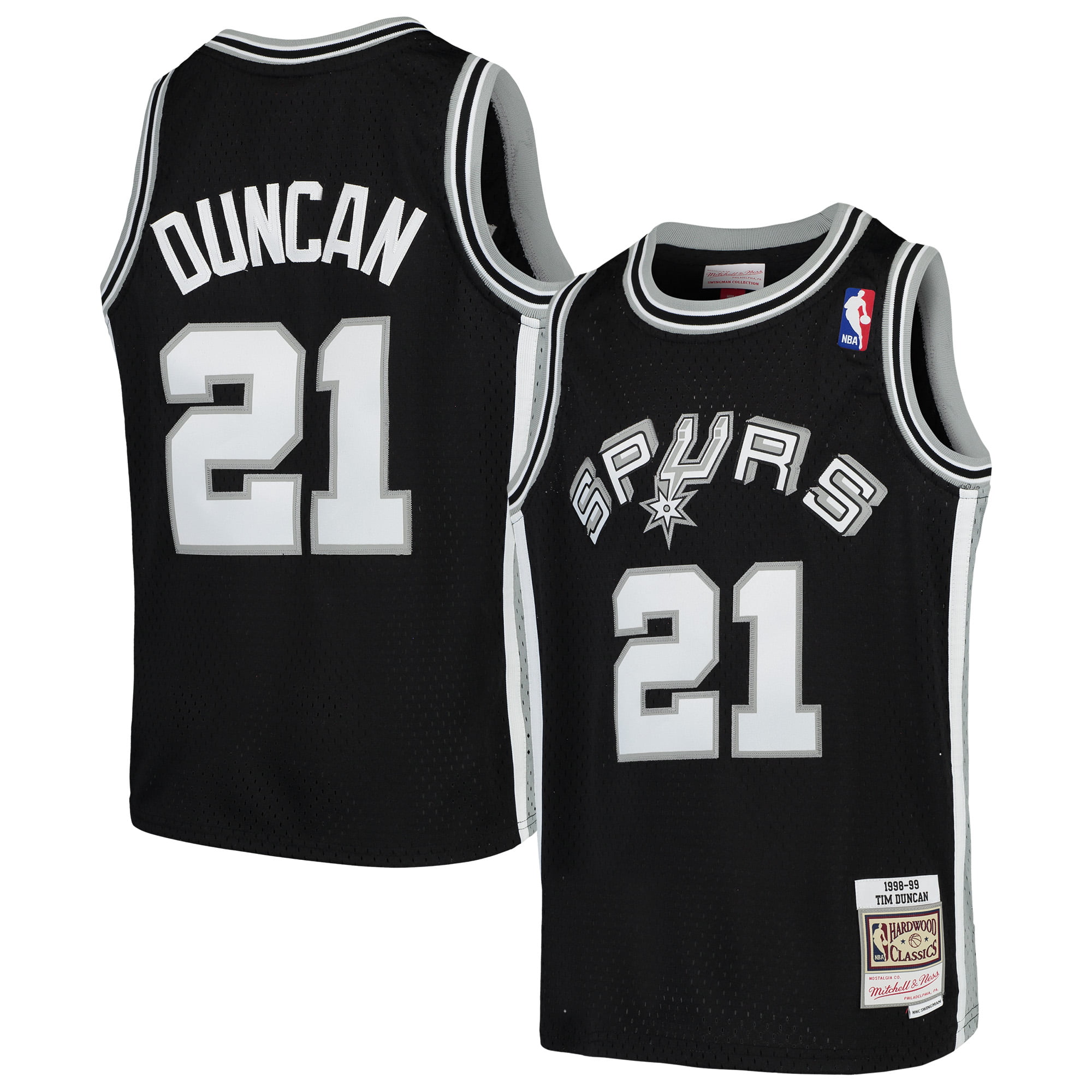 Tim Duncan San Antonio Spurs Mitchell & Ness Youth ...