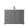 thumbnail image 6 of Wyndham Collection Wcv232348s-Qtz-Unsmxx Avery 48" Free Standing Single Basin Vanity Set -, 6 of 7
