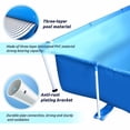 thumbnail image 3 of Fithood Metal Frame Rectangular Swimming Pool Portable Above Ground Easy Set Pool Family, 3 of 5