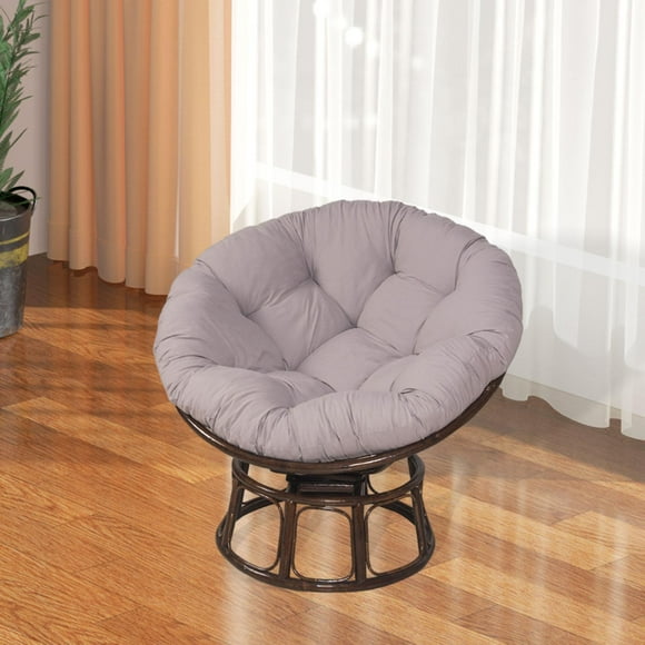 Colchón de silla colgante retirable espesable silla de jardín para jardín para el hogar interior gris
