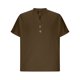 thumbnail image 4 of Ceisia Men's Casual Cotton Linen Blend V-Neck Button Short Sleeve Henley Top Brown XXL Gifts, 4 of 8