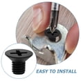 thumbnail image 3 of BESTYASH 100Pcs Screws and Nuts Nylon Fastening White Various Applications, 3 of 6