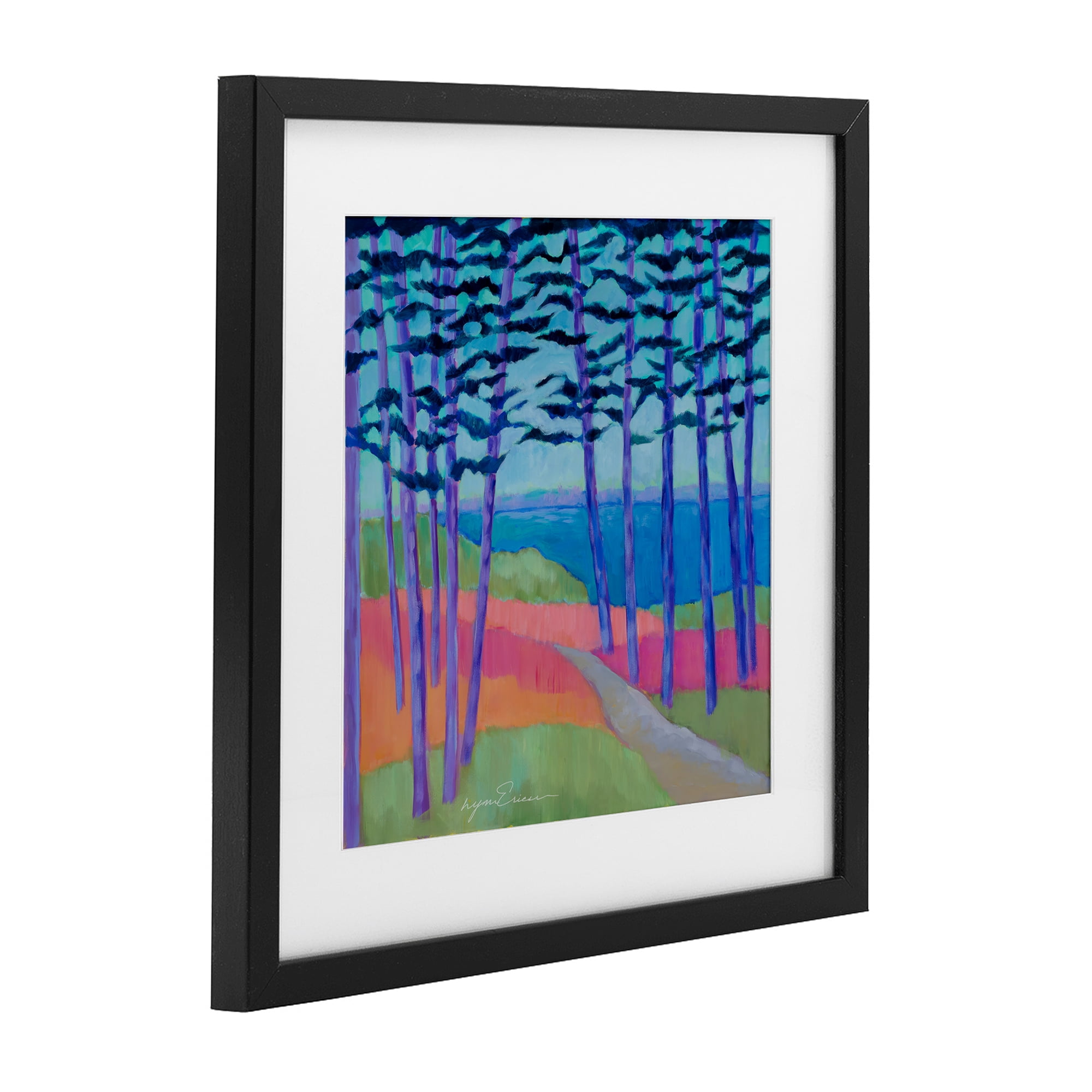 Stupell Industries Razzle Dazzle Forest Scene Black Framed Print Under Glass, design by Lynn Ericson Fine Art