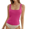 thumbnail image 1 of Mode Décontractée pour Femmes Gilet à Col Carré Couleur Unie, 1 of 5