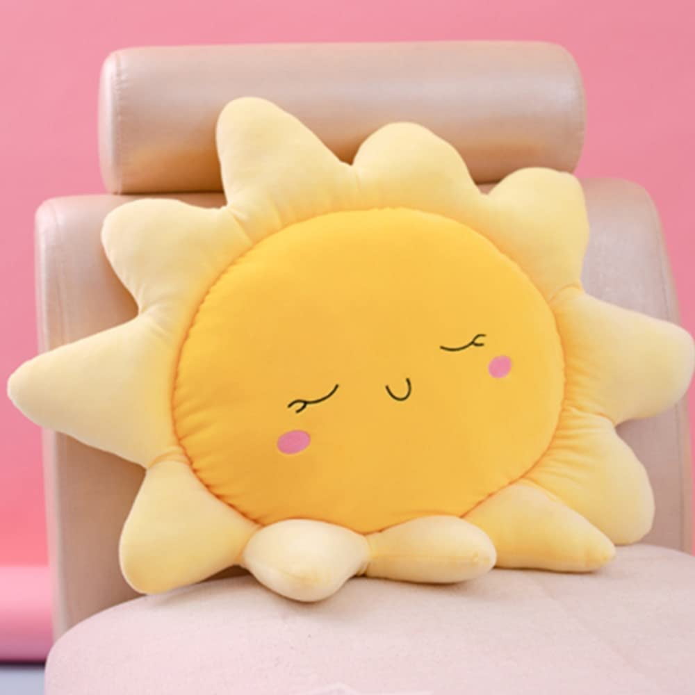SHAR Flower Floor Pillow Sun Shape Cushion Cute Seat Cushion Chair Cushion Oversized Cushion Cute Sun Pillow Plush Toy for Home Decor Kids Girls