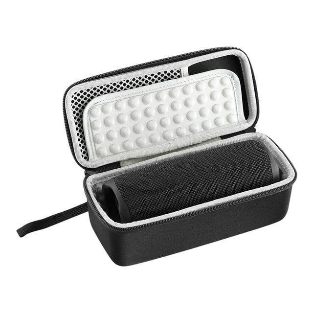 Étui Rigide EVA pour Haut-Parleur Sans Fil JBL Flip 6 Sac de Transport Boîte de Rangement Portable Gris Foncé