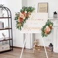 thumbnail image 2 of Ting's time Wedding Arch Flower Kit of 2 for Wedding Party Welcome Sign Floral Swag Decoration Reception Backdrop Floral Decor, Wedding Arch Flower, Party Flower Decoration（Terracotta & Champagne）, 2 of 6