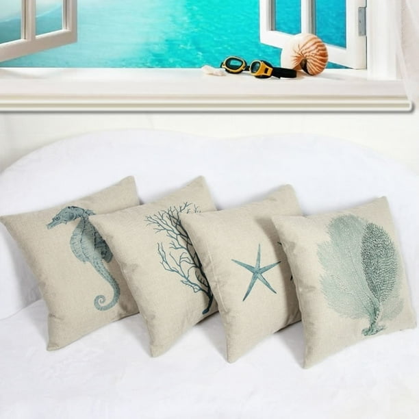 Vintage Coastal Charm Cushion Covers
