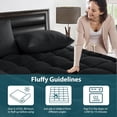 thumbnail image 6 of Twin XL Mattress Topper - Soft Cooling Mattress Pad for College Dorm Room Essentials - Extra Thick Long Protector Cover for Back Pain, Single Bed Topper Pillow Top with 8''-21'' Deep Pocket, 6 of 15