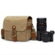 thumbnail image 5 of Lienzo SLR Cámara Bolsa Mini Solo Bolsas de Mensajero Impermeable Resistente Al Desgaste Hombro Fotografía Mochilas Caqui, 5 of 5