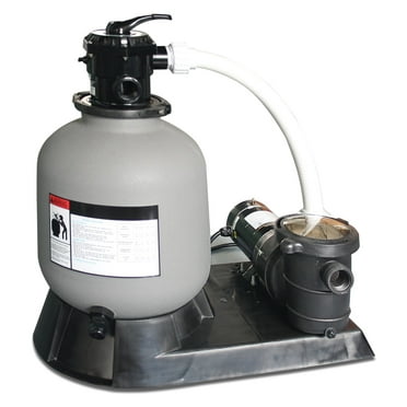 SWIMLINE HYDROTOOLS 22 Inch Pool Sand Filter Pump For Above Ground & Inground Pool | Complete System 1.5 HP (1.2 THP) Horsepower 4980 GPH Pumps | For Pools Up To 21000 Gallons | 7 Way Valve 72220
