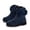 Blue, variant on Xijirk Girls Suede Ankle Boots with Side Zipper and 3D Bow for Fall Outfits and Daily Wear,12-18 Months