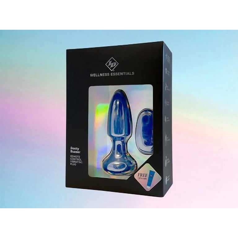 ID Lube Booty Buzzer Vibrating Anal Plug with Remote Control, Blue - Walmart.com ID Lube Booty Buzzer Vibrating Anal Plug with Remote Control, Blue - Walmart.com