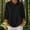 Black, variant on 3/4 Length Sleeve Womens Tops Solid Color Lapel Knitted Half Button Tops Casual Loose Soft Pullover Tops Womens Comfy Blouse for Daily Wear
