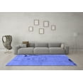 thumbnail image 3 of Ahgly Company Indoor Square Abstract Blue Modern Area Rugs, 8' Square, 3 of 4