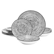 Pfaltzgraff Sketch Serenade 12Pc Dw Prn Rd Rmr