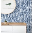 thumbnail image 5 of Stacy Garcia Home Coastal Blue Mod Palm Peel and Stick Wallpaper, 5 of 9