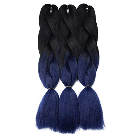 Synthetic Yaki Straight Ombre Jumbo Braiding Hair Extensions High