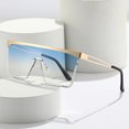 thumbnail image 2 of Fashion Square Sunglasses: Metal Frame, PC Lens, UV Protection for Travel and Everyday Wear, 2 of 3