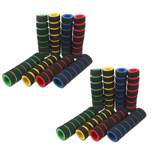 Soimiss 8Pairs Lightweight Bike Handle Bar Sponge Grips Absorb Vibration Non Slip Assorted Color