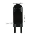 thumbnail image 4 of Unique Bargains 2 Pcs Wall-mounted Toothbrush Holder Wall Toothbrush Holder for Bathrooms Black 5.28"x1.73"x1.81", 4 of 7