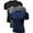 11# 3Pack:Black+Gray+Navy Blue, variant on NELEUS Men's Tight Fitting Shirt Athletic Tops Base Layer Short Sleeves 3 Pack,Black,US Size S