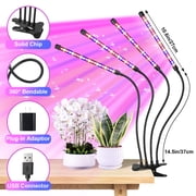 Hywyimlait 5.8 in 13 W LED 3-Way Indoor Grow Lights, Red+Blue+Yellow