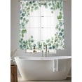 thumbnail image 5 of Sage Green Eucalyptus Sheer Curtains 63 Inch Length 2 Panels Set, Spring Summer Pastoral Leaves Voile Window Treatment Rod Pocket Curtains Sheers Drapes for Bedroom/Living Room/Kitchen 52x"63"x2, 5 of 7