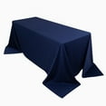 thumbnail image 6 of BalsaCircle 90x132 in Navy Blue Scuba Polyester Rectangle Tablecloth Party Events Decorations, 6 of 8