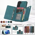 thumbnail image 4 of Galaxy S22 Plus/S22+ Case with Card Slots, Allytech Back Flip Wallet Cover Premium PU Leather Impact Resistant Hands-Free Kickstand Case for Samsung Galaxy S22 Plus/S22+ 5G 6.6" 2022 Released, Blue, 4 of 6