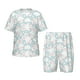 thumbnail image 1 of Fotbe Rabbit And Star Pijama Estampada de 2 Piezas para Niños – Ropa de Dormir de Manga Corta Cómoda para Niños y Niñas, Camiseta y Shorts de Algodón-XX-Large, 1 of 6