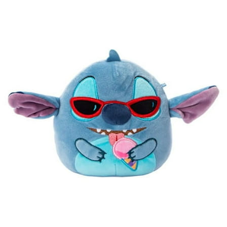 Squishmallows Original Disney 8-Inch Stitch Holding Ice Cream Cone - Official Jazwares Plush