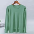 thumbnail image 6 of Aimik Men's Solid Crewneck Long Sleeve T-Shirt Basic Plain Tee Soft Breathable Casual Everyday Layering Top, 6 of 6