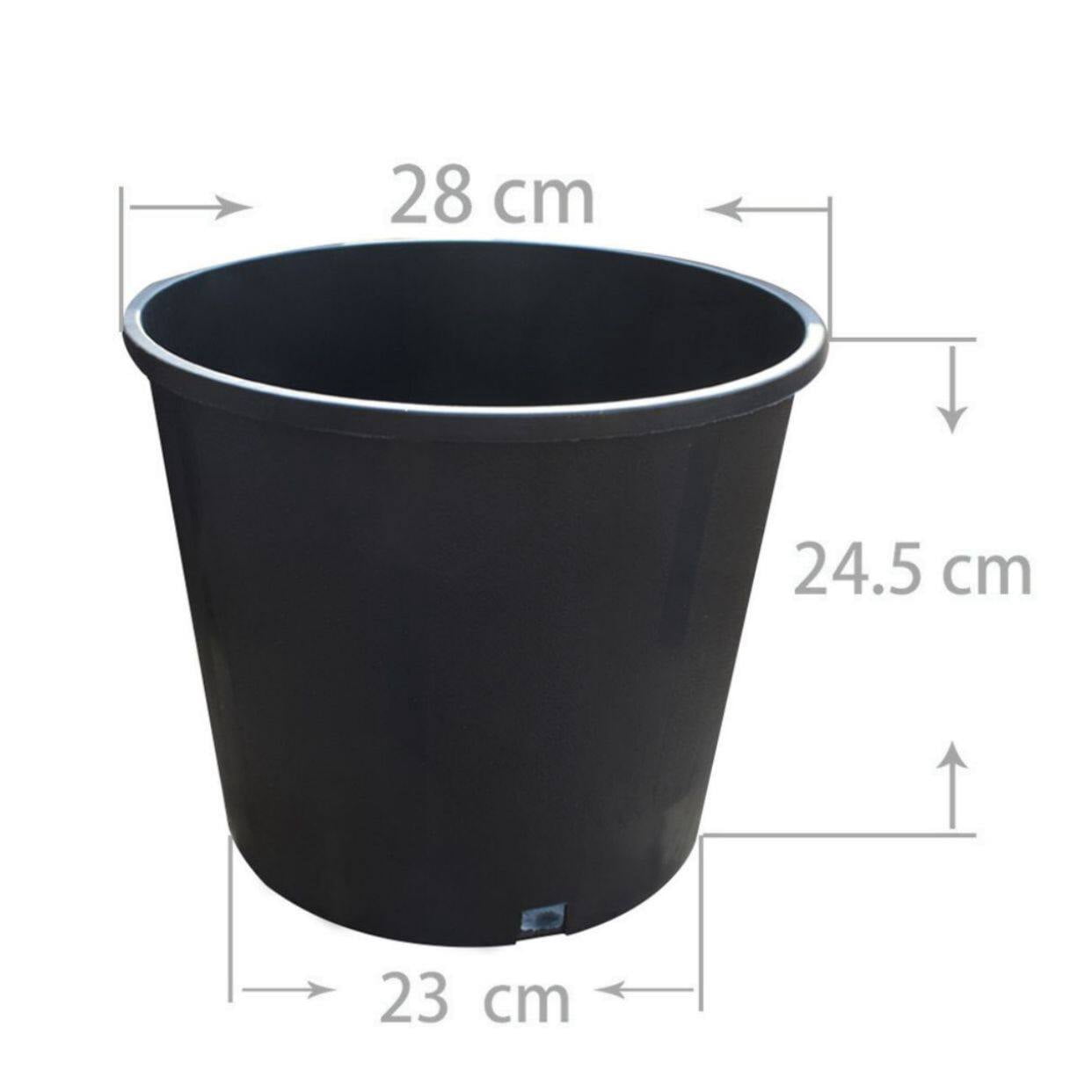 10 Pack Nursery Pots 3 Gallon Garden Planter Plastic Seedling Pots Flower Plant Container for Succulents, Seedlings, Cuttings, Transplanting