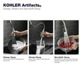 thumbnail image 4 of Kohler K-29709-VS Artifacts Kitchen Sink Faucet, Vibrant Stainless, 4 of 7