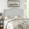 thumbnail image 5 of Modway Curl Queen Nailhead Upholstered Headboard in Sky Gray, 5 of 7