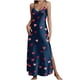 thumbnail image 1 of Falda Larga Verano Día de San Valentín Impreso V-Cuello Dividido Correa sin Mangas Maxi Vestido, Faldas Largas de las Mujeres para el Uso Casual de la Playa, 1 of 8