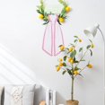thumbnail image 5 of Wreath Sash for Front Door, Multi-Color Scalloped Edge Wreath Ribbon Sash, 47.24In Long Door Garland Bow Decor for Holiday Wedding Home Porch Decoration 1Pack-Light pink, 5 of 5