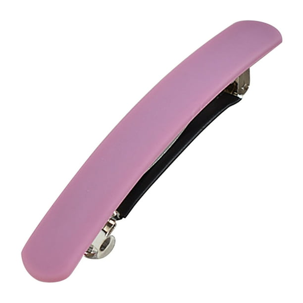 Pinzas para el cabello para mujer, pasadores franceses mate para cabello fino y fino, accesorios planos para el cabello, no se resbalan (morado)