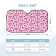 thumbnail image 2 of Kdxio Cool Flamingos Print Windshield Sun Shade, Foldable Sun Blocker for Car,Truck,SUV Automotive Interior Sun Protection,Reflective Shade for Front Windshield(Medium), 2 of 6