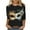 1-Black, variant on Cavosen Carnival Day Women's Three Quarter Sleeve Tops and Blouses Holiday Mardi Gras Round Neck Tops Mask Graphic Print Shirts Festival Fashion Blouse Loose Athletic Tees Party Green L