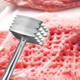 thumbnail image 4 of HIC Kitchen Heavyweight Meat Tenderizer Ice Cracker Marinating Prep Tool, Double Sided, Heavyweight Aluminum, 4 of 4