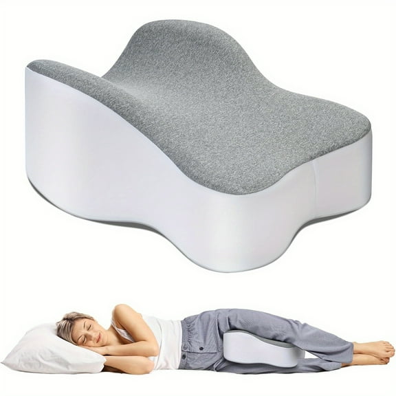 Knee Pillow for Side Sleepers, Leg Pillows for Sciatica, Knees, HIPS, Joints Between Legs, Spine Alignment Support for Knee Surgery