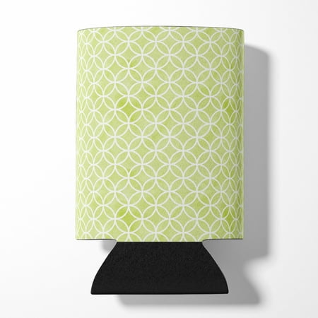 

Carolines Treasures BB7493CC Gemoetric Circles on Green Watercolor Can or Bottle Hugger Can Hugger multicolor