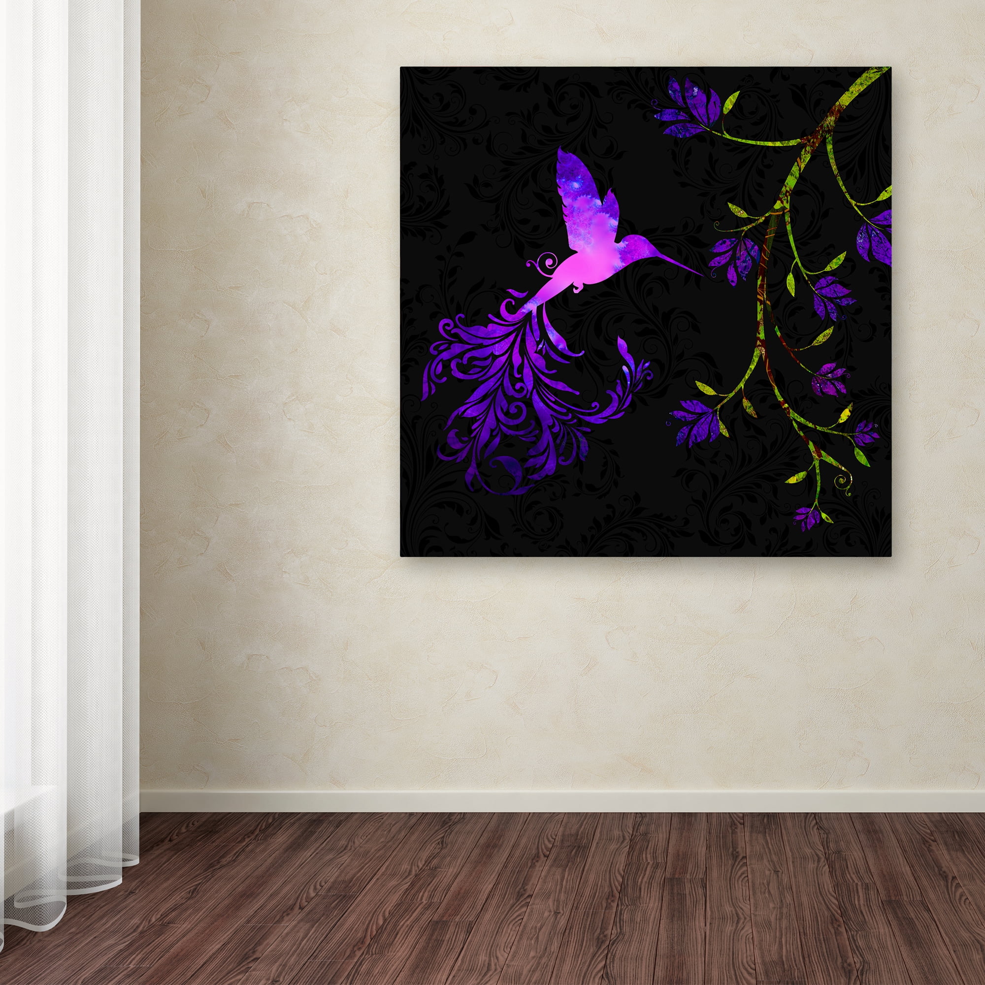 Trademark Fine Art 'Purple Twilight' Canvas Art by Tina Lavoie