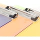 thumbnail image 5 of Portapapeles A4 con clip de metal de goma Bloc de notas A4 con portapapeles suelto para colgar - Plástico transparente - Juego de bloc de notas de 6 colores, 5 of 5