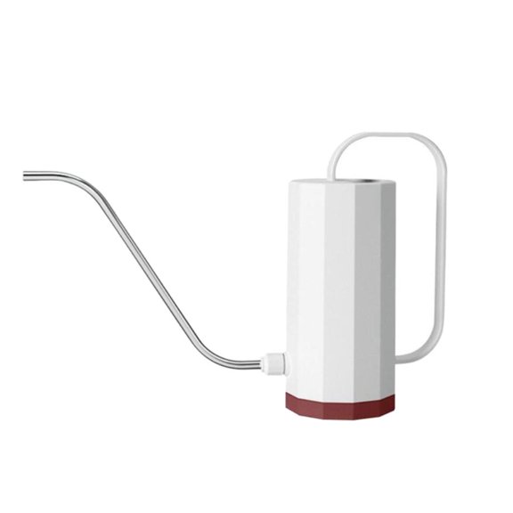 Plant Watering Can, Watering Can with Long , Candy Color Watering Pot, 1.2L/40for Outdoor Indoor Plants - white