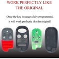 thumbnail image 5 of Key Fob Remote Replacement Fits for Honda Accord 1998 1999 2000 2001 2002/Acura TL 1999-2003 KOBUTAH2T Keyless Entry Remote Control 72147-S84-A03 72147-S0K-A02(Pack of 2), 5 of 7